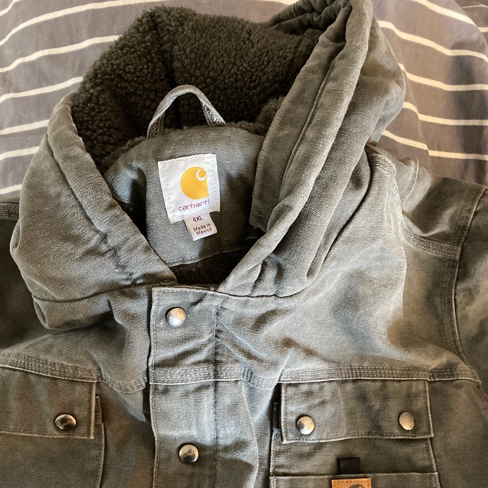 Carhartt Duck Sherpa-lined Utility Jacket sz 4X new w/o tags